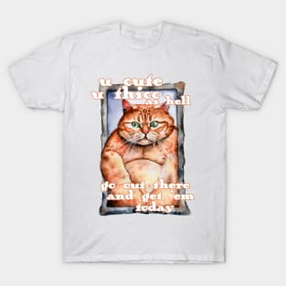 Thicc Cat Mantra T-Shirt